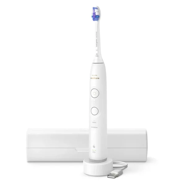 Philips Sonicare Ηλεκτρική Οδοντόβουρτσα με Αισθητήρα Πίεσης και Θήκη Ταξιδίου Λευκή