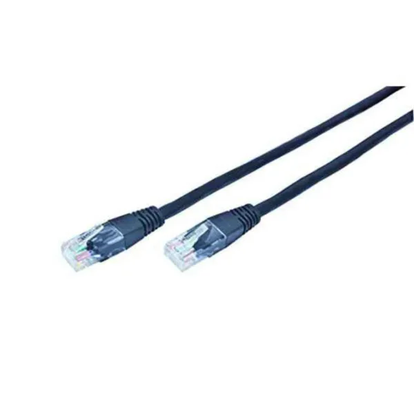 Cablexpert U/UTP Cat.5e (Gigabit) Καλώδιο Δικτύου Ethernet 1m Μαύρο PP12-1M/BK