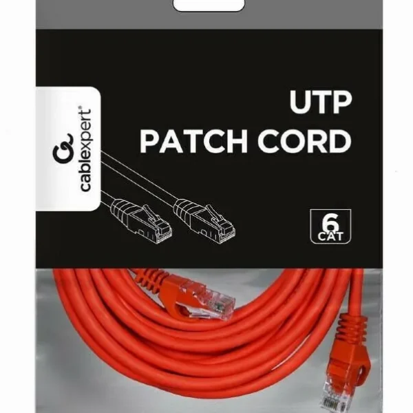 Cablexpert U/UTP Cat.6 (Gigabit) Καλώδιο Δικτύου Ethernet 5m Κόκκινο PP6U-5M/R