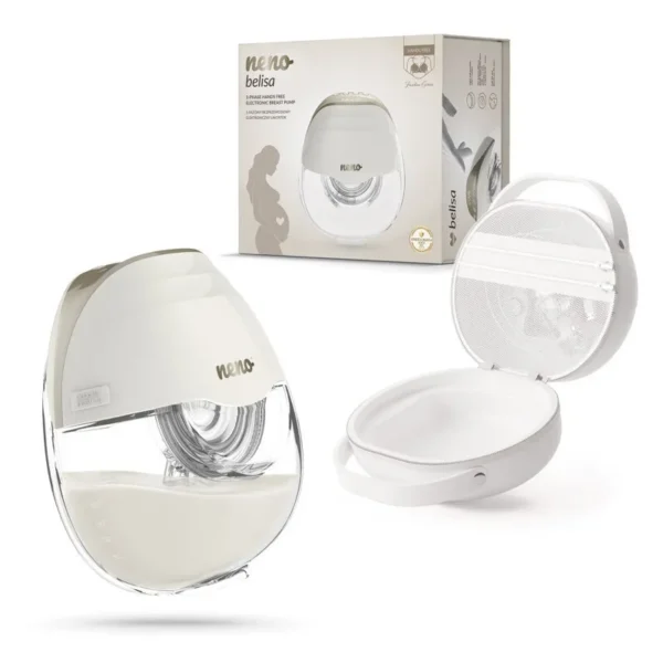Neno Belisa 3-phase Cordless Ηλεκτρικό Μονό Θήλαστρο Μπαταρίας και Ρεύματος Χωρίς BPA Λευκό 150ml