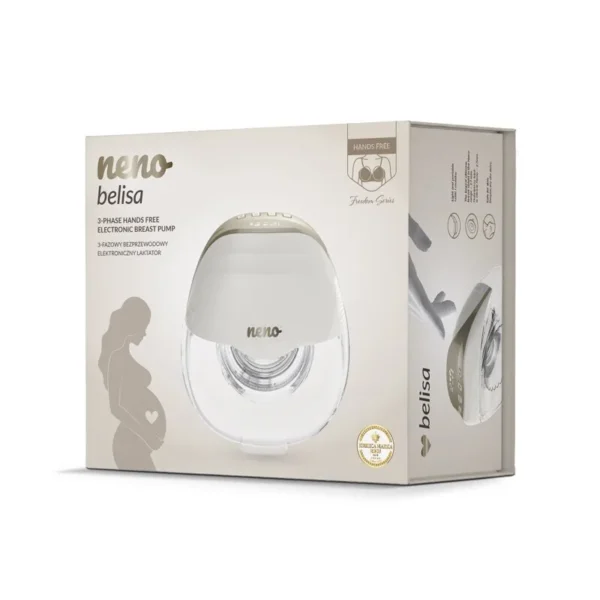 Neno Belisa Twin 3-phase Cordless Ηλεκτρικό Μονό Θήλαστρο Μπαταρίας και Ρεύματος Χωρίς BPA Μπεζ 150ml