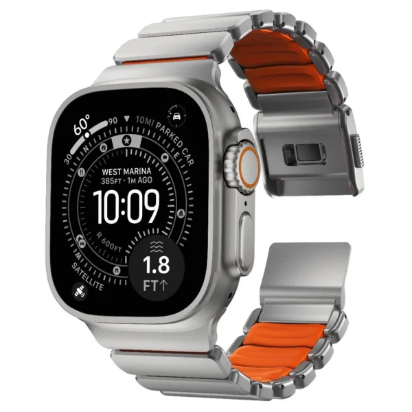 Nomad Λουράκι Ανοξείδωτο Ατσάλι Μπεζ (Apple Watch 44/45/46mm/Ultra 49mm)